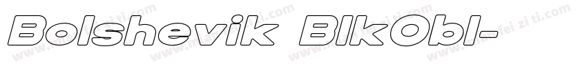 Bolshevik BlkObl字体转换